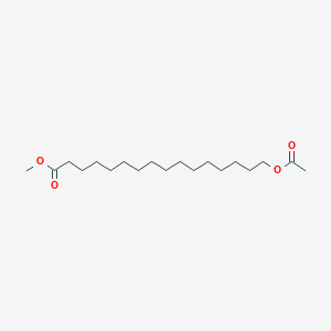 molecular formula C19H36O4 B14475817 Methyl 16-(acetyloxy)hexadecanoate CAS No. 66146-70-1