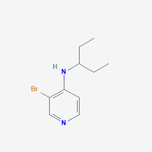 molecular formula C10H15BrN2 B1447582 3-bromo-N-(pentan-3-yl)pyridin-4-amine CAS No. 1547907-29-8