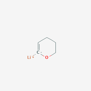 molecular formula C5H7LiO B14475873 Lithium, (3,4-dihydro-2H-pyran-6-yl)- CAS No. 72081-15-3