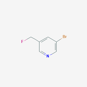 molecular formula C6H5BrFN B1447592 3-Bromo-5-(fluoromethyl)pyridine CAS No. 1552638-59-1