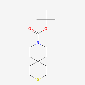 molecular formula C14H25NO2S B1447593 Tert-butyl 3-thia-9-azaspiro[5.5]undecane-9-carboxylate CAS No. 1782319-83-8