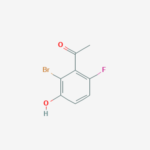 molecular formula C8H6BrFO2 B1447595 1-(2-Bromo-6-fluoro-3-hydroxyphenyl)ethanone CAS No. 1780802-93-8