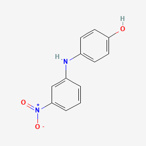 molecular formula C12H10N2O3 B14475953 4-(3-Nitroanilino)phenol CAS No. 68142-11-0