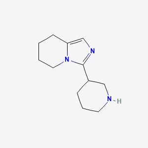 3-{5H,6H,7H,8H-imidazo[1,5-a]pyridin-3-yl}piperidine