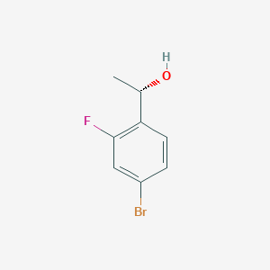 molecular formula C8H8BrFO B1447599 (1S)-1-(4-bromo-2-fluorophenyl)ethan-1-ol CAS No. 1026088-11-8