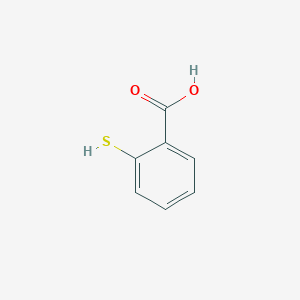 molecular formula C7H6O2S B014476 2-Mercaptobenzoic Acid CAS No. 147-93-3