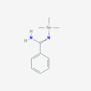 molecular formula C10H16N2Sn B14476013 N'-(Trimethylstannyl)benzenecarboximidamide CAS No. 65332-17-4