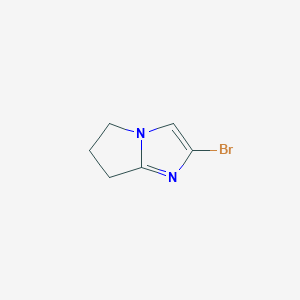 molecular formula C6H7BrN2 B1447603 2-Bromo-5H,6H,7H-pyrrolo[1,2-A]imidazole CAS No. 1525619-20-8