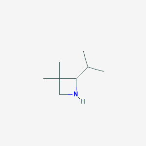 molecular formula C8H17N B1447604 3,3-Dimethyl-2-(propan-2-yl)azetidine CAS No. 1779913-80-2