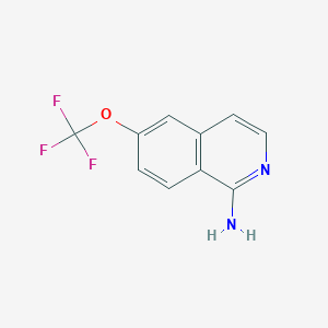 molecular formula C10H7F3N2O B1447605 6-(Trifluoromethoxy)isoquinolin-1-amine CAS No. 1779868-41-5