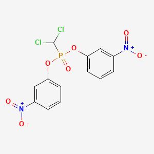 molecular formula C13H9Cl2N2O7P B14476053 Bis(3-nitrophenyl) (dichloromethyl)phosphonate CAS No. 67483-68-5