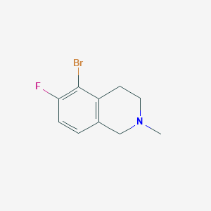 molecular formula C10H11BrFN B1447606 5-Bromo-6-fluoro-2-methyl-1,2,3,4-tetrahydroisoquinoline CAS No. 1780432-58-7