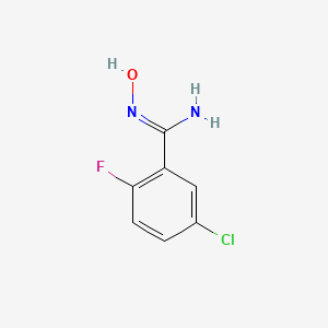 molecular formula C7H6ClFN2O B1447609 5-Chloro-2-fluoro-N-hydroxy-benzamidine CAS No. 1563439-80-4