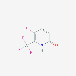 molecular formula C6H3F4NO B1447610 3-Fluoro-6-hydroxy-2-(trifluoromethyl)pyridine CAS No. 1227594-98-0