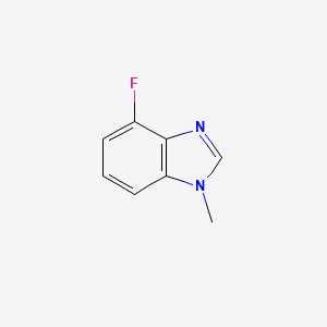 molecular formula C8H7FN2 B1447613 4-氟-1-甲基-1H-苯并[d]咪唑 CAS No. 1379180-06-9