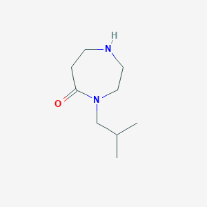 molecular formula C9H18N2O B1447614 4-Isobutyl-[1,4]diazepan-5-one CAS No. 1523367-72-7