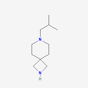 molecular formula C11H22N2 B1447616 7-(2-甲基丙基)-2,7-二氮杂螺[3.5]壬烷 CAS No. 1783702-37-3