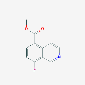molecular formula C11H8FNO2 B1447620 Methyl 8-fluoroisoquinoline-5-carboxylate CAS No. 1540628-23-6