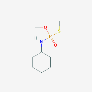 molecular formula C8H18NO2PS B14476254 O,S-Dimethyl cyclohexylphosphoramidothioate CAS No. 71216-74-5
