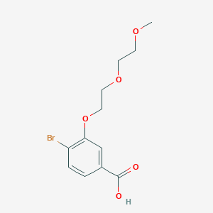 4-Bromo-3-[2-(2-methoxyethoxy)ethoxy]benzoic acid