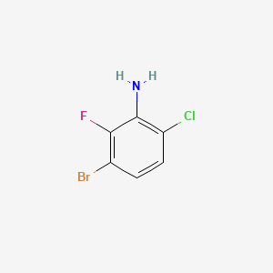 molecular formula C6H4BrClFN B1447633 3-Bromo-6-chloro-2-fluoroaniline CAS No. 943830-81-7