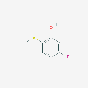 molecular formula C7H7FOS B1447639 5-氟-2-(甲硫基)苯酚 CAS No. 1243442-20-7