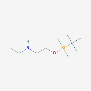 molecular formula C10H25NOSi B1447641 [2-(tert-Butyldimethylsilanyloxy)ethyl]ethylamine CAS No. 946658-23-7