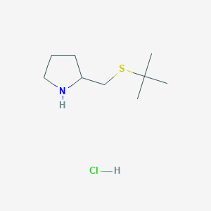 2-[(Tert-butylsulfanyl)methyl]pyrrolidine hydrochloride