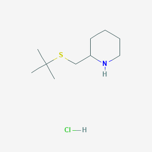 2-[(Tert-butylsulfanyl)methyl]piperidine hydrochloride