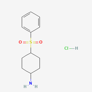 4-(Benzenesulfonyl)cyclohexan-1-amine hydrochloride