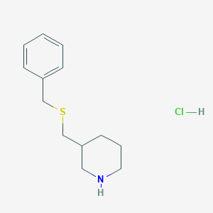 3-[(Benzylsulfanyl)methyl]piperidine hydrochloride
