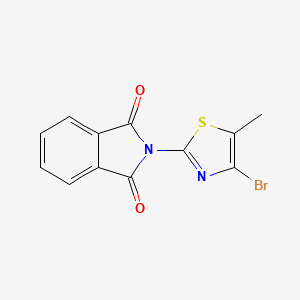 molecular formula C12H7BrN2O2S B1447664 2-(4-Bromo-5-methylthiazol-2-yl)isoindoline-1,3-dione CAS No. 1446282-12-7