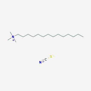 molecular formula C18H38N2S B14476675 N,N,N-Trimethyltetradecan-1-aminium thiocyanate CAS No. 65115-04-0