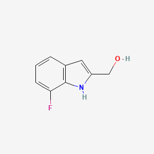 molecular formula C9H8FNO B1447668 (7-Fluoro-1H-indol-2-yl)methanol CAS No. 1784433-13-1
