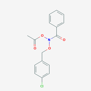 N-(Acetyloxy)-N-((4-chlorophenyl)methoxy)benzamide