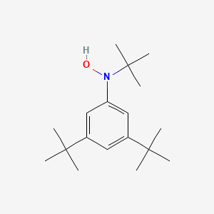 molecular formula C18H31NO B14476733 N,3,5-Tri-tert-butyl-N-hydroxyaniline CAS No. 65754-18-9
