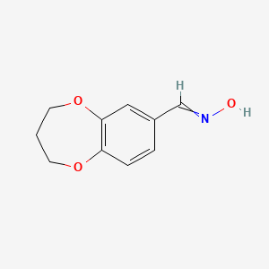 molecular formula C10H11NO3 B1447674 N-(3,4-dihydro-2H-1,5-benzodioxepin-7-ylmethylidene)hydroxylamine CAS No. 913181-41-6