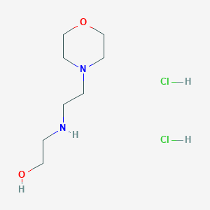 molecular formula C8H20Cl2N2O2 B1447675 2-((2-Morpholinoethyl)amino)ethanol dihydrochloride CAS No. 34750-64-6