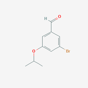 molecular formula C10H11BrO2 B1447677 3-溴-5-异丙氧基苯甲醛 CAS No. 1112210-83-9
