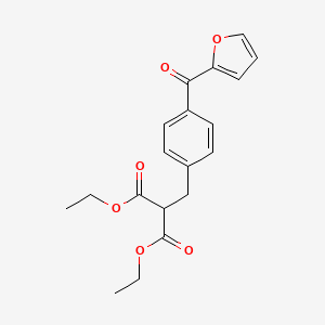 molecular formula C19H20O6 B14476815 Diethyl {[4-(furan-2-carbonyl)phenyl]methyl}propanedioate CAS No. 66318-16-9
