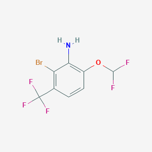 2-Bromo-6-(difluoromethoxy)-3-(trifluoromethyl)aniline