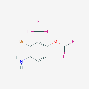 2-Bromo-4-(difluoromethoxy)-3-(trifluoromethyl)aniline