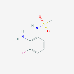 molecular formula C7H9FN2O2S B1447696 N-(2-Amino-3-fluorophenyl)methanesulfonamide CAS No. 1951441-66-9