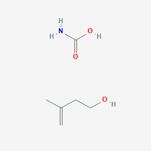 molecular formula C6H13NO3 B14477017 Carbamic acid--3-methylbut-3-en-1-ol (1/1) CAS No. 72501-27-0