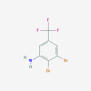 molecular formula C7H4Br2F3N B1447706 2,3-Dibromo-5-(trifluoromethyl)aniline CAS No. 1806352-54-4