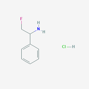 molecular formula C8H11ClFN B1447723 2-Fluoro-1-phenylethanamine Hydrochloride CAS No. 1803591-64-1
