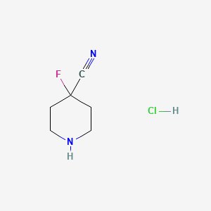 4-Fluoropiperidine-4-carbonitrile hydrochloride