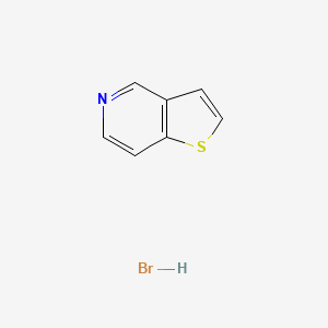molecular formula C7H6BrNS B14477283 Thieno(3,2-c)pyridine, hydrobromide CAS No. 65402-59-7