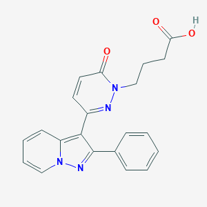 6-Oxo-3-(2-phenylpyrazolo(1,5-a)pyridin-3-yl)-1(6H)-pyridazinebutyric acid