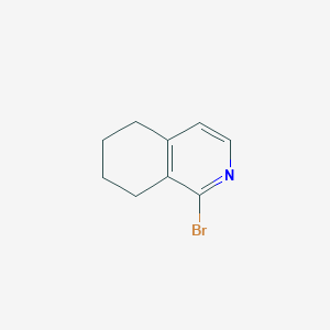 molecular formula C9H10BrN B1447730 1-Bromo-5,6,7,8-tetrahydroisoquinoline CAS No. 50388-18-6